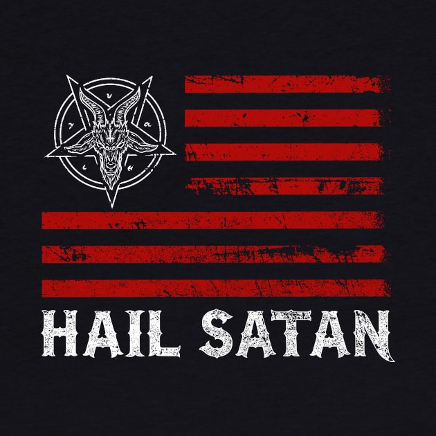 Hail Satan I Satanic Goat I Occult Baphomet Gift product by biNutz